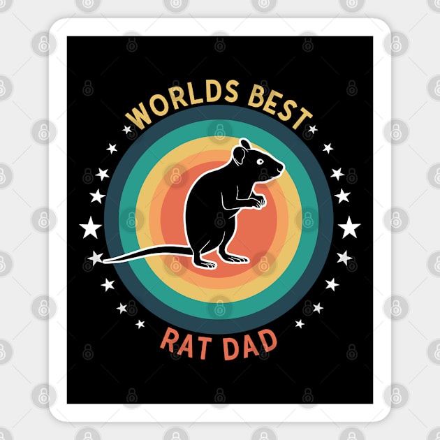 Rat - Worlds Best Rat Dad Magnet by Kudostees